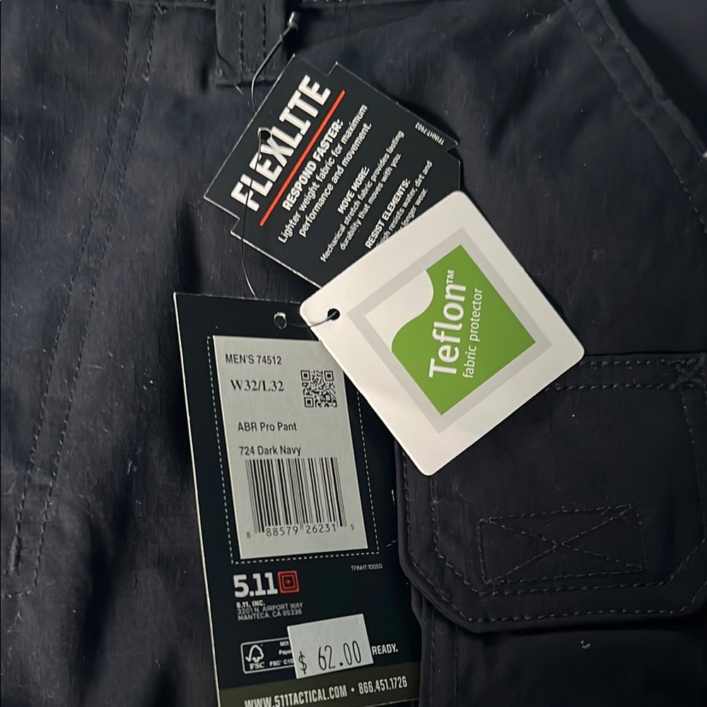 5.11 Navy Blue Pant NWT - Picture 3 of 3